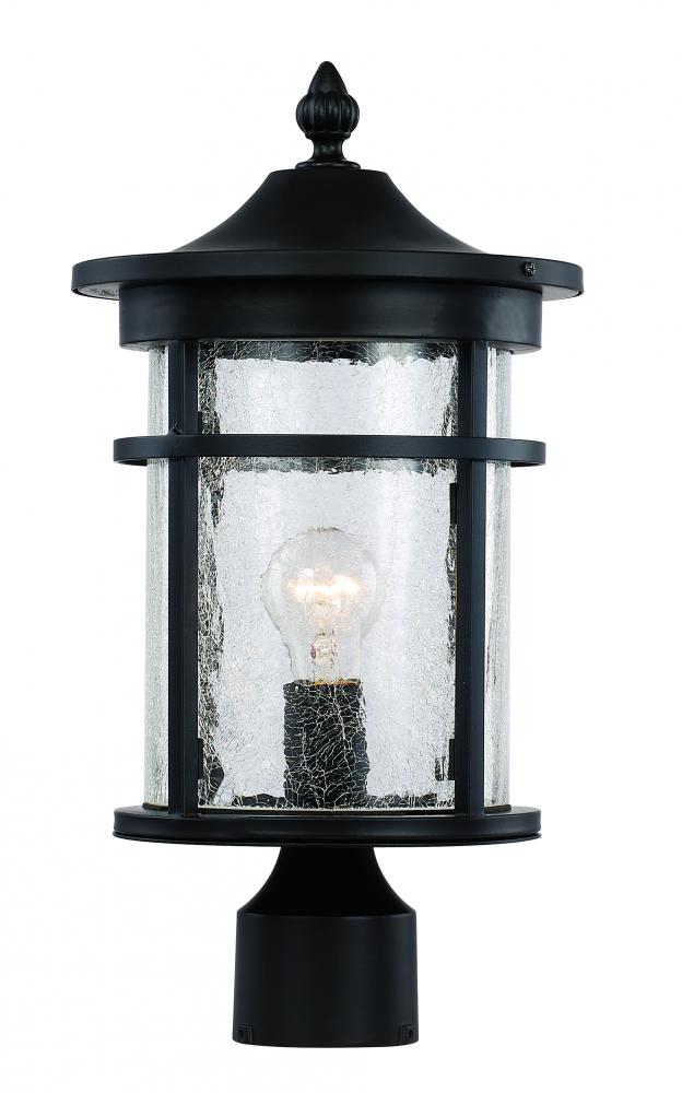 1LT POST LANTERN-MD-SEEDED GLA